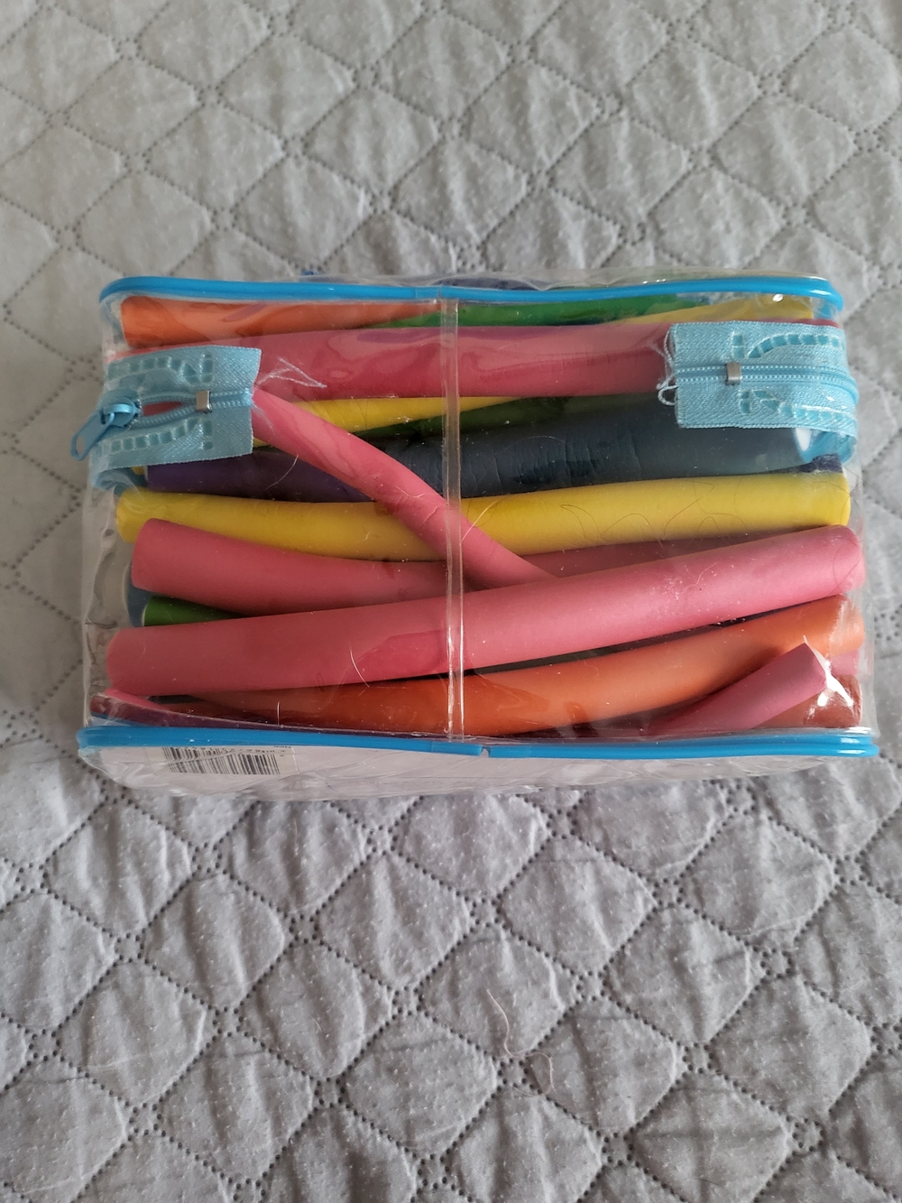 Kids Multi-Color Foam Hair Rollers Set - Travel Pouch